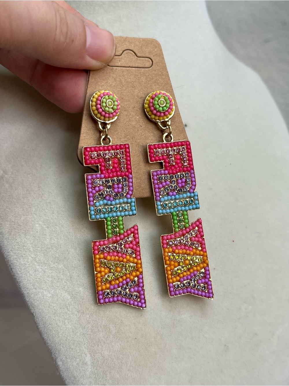 Fun Friday beaded rainbow bracelets 3”